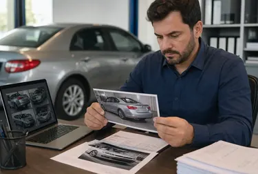 Profissional ajudando cliente no processo de renovação da CNH.